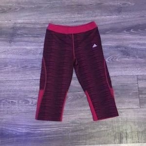 Adidas pink, Capri sports leggings